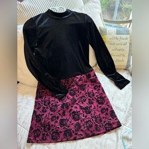 37. Girls Velour Holiday Dress by‎ Knitworks XL